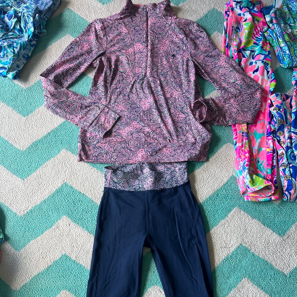 Lilly Pulitzer Jacket and crop leggings set